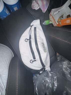 FUBU x Forever 21 White Mesh Waist Bag / Fanny Pack